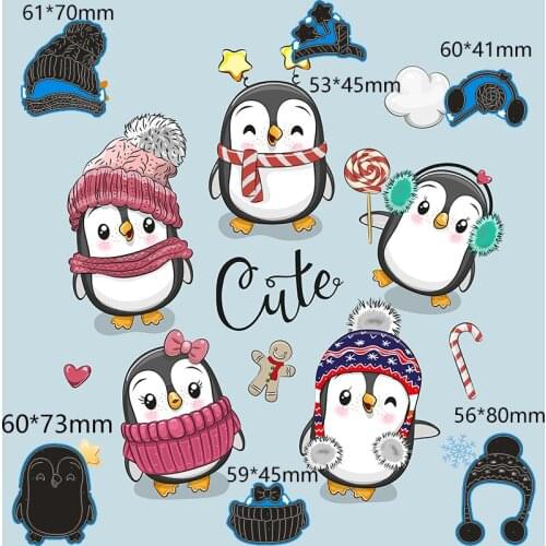 Metal Cutting Dies Cute penguin new for decor card DIY Scrapbooking stencil Paper Album template Dies