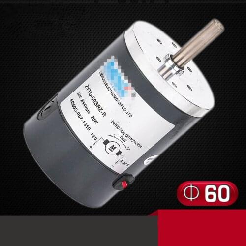 DC ZYTD-60SRZ-R 12V 24V 60mm Micro Adjustable Speed Motor Reversing 1200RPM-10000RPM