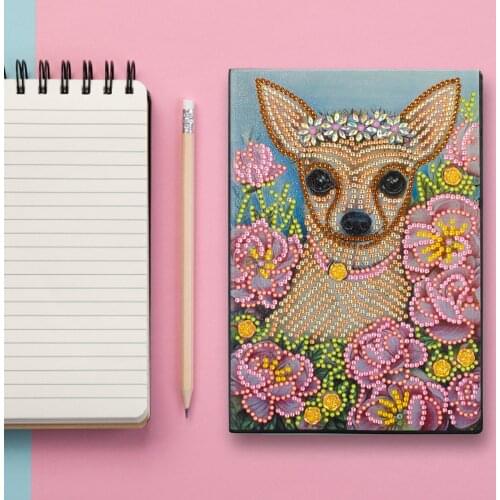 5D DIY Special Shape Drill Notebook Diamond Painting Mosaic Embroidery Sketchbook Rhinestone Art Hand Craft Kit