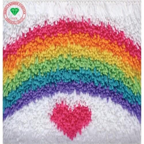 Craft Needlework Latch hook rug kits Cross-stitch carpet cushion Patchwork diy pillowcase embroidery thread Knitting Home Decor