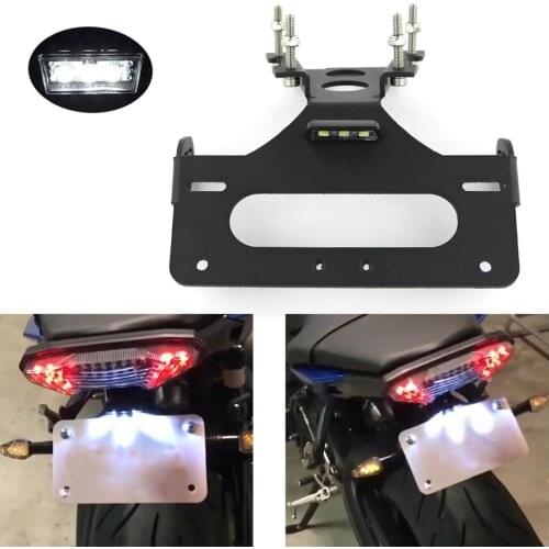 License Plate Holder Fit For Yamaha MT-09 FZ-09 2014-2016 Motorcycle Tail Tidy Fender Eliminator Registration Plate LED Light