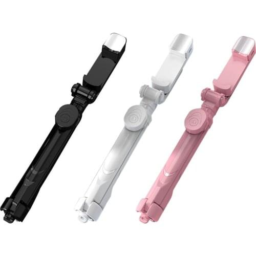 HOT-Bluetooth Selfie Stick with Fill Light for Universal Tripod