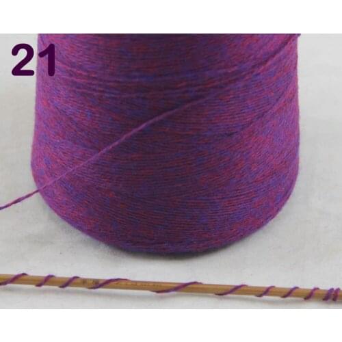 Sales 1X500g high quality 100% pure cashmere warm soft hand-woven tower yarn Dark Orchid 262-5021