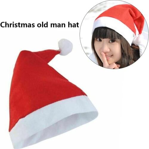 Christmas Hats Caps Santa Claus Unisex Xmas Cotton Cap Christmas Gift New Year Cap Merry Christmas Decoration Dropship