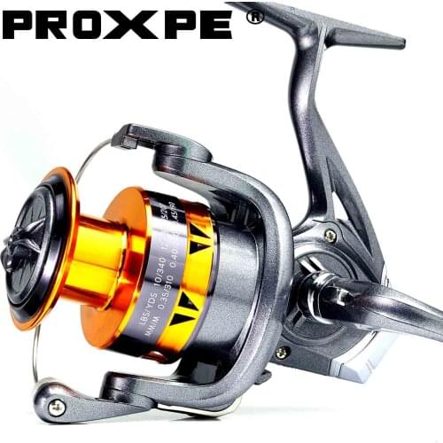PROXPE Deep Sea Spinning Fishing Reel 12KG Max Drag Power 2000-7000 Series Metal Spool Coil Carp Saltwater Tackle Pesca