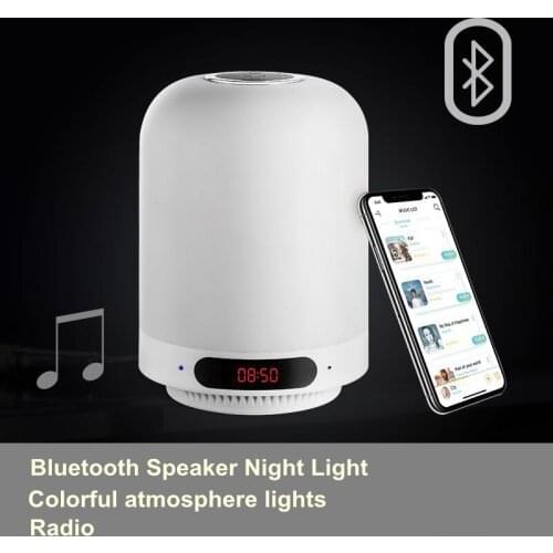 Touch Sensor Night Light Milti-function Bluetooth LED Night Lamp Speaker Colorful Night Lights With Timer Function
