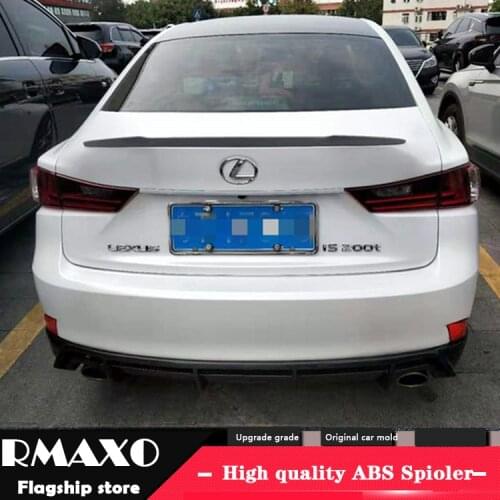 For LEXUS IS250 IS300 IS200 Spoiler 2012-2018 IS spoiler High Quality ABS Material Car Rear Wing Primer Color Rear Spoiler