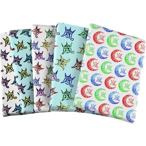 Printed Japan Mens Team Lan Polyester Bubble Cloth Patchwork Sewing Kid Home Textile Cloth Quilting Dress Curtains 50*145cm