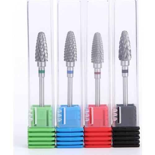 Carbide Alloy Nail Drill Bits Corn Shape Nail Gel Milling Cutter Electric equipment Accessories Tool
