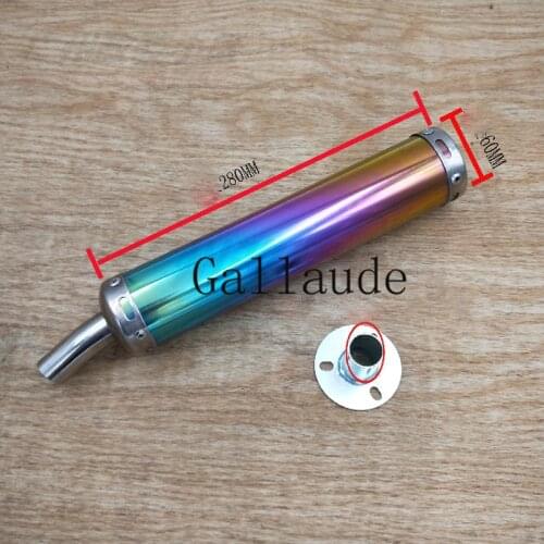 9 Color Universal metal 20MM Motorcycle Racing Exhaust Muffler Silence Silencer 2 Stroke Motorcycle Exhaust Pipe Muffler