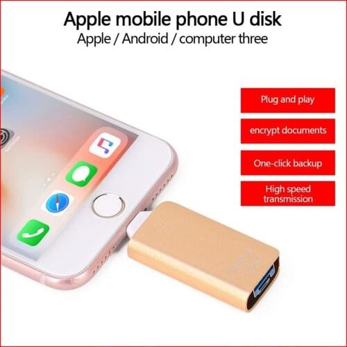 USB Flash Drive 3.0 For iPhone 6 6S 6 Plus 7 7S 7P 8 8 Plus Flash Memory Flash Drive USB 3.0 Memory Stick Pendrive 128GB for iOS