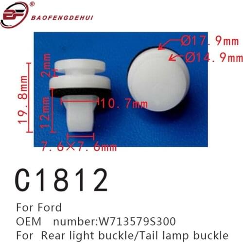 Tail Lamp Buckle Positioner For Ford W713579S300 Rear Light Positioning Fastener
