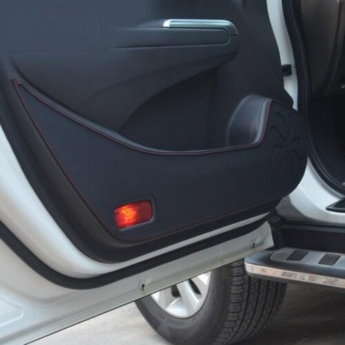 4pcs PU for Dongfeng AX7 2015-2017 2018 A60 2014-2018 Car door Anti kicking pad protect decorate