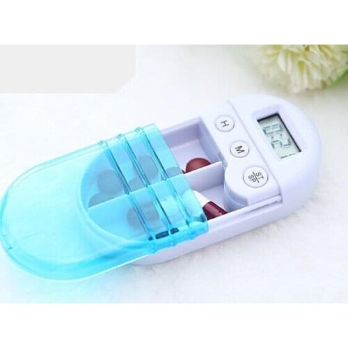 1PC Electronic Medical Kit Medicine Pill Timing Reminder Medical Reminding Box Tablet Alarm Clock Pill Container OK 0686