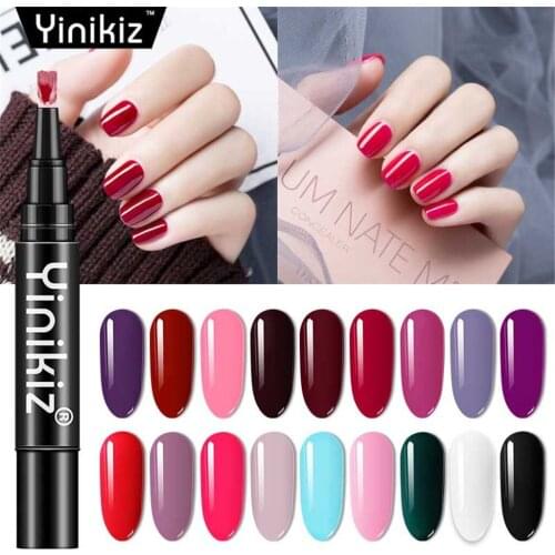 2pcs 3 In 1 Gel Nail Polish Varnish Pen Nail Gel 15 Colors Nail Art Decorations Beauty Manicure Tools лак для ногтей pintauñas
