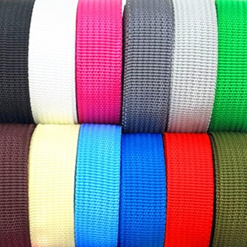 2 yards 20mm Canvas Ribbon Belt Bag Webbing Nylon Webbing Pet Webbing Knapsack Strapping Sewing Bag Belt Accessories #RoLi