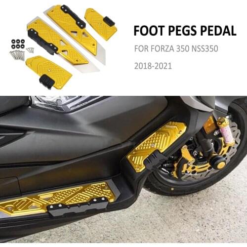 For Honda Forza350 FORZA 350 NSS350 NSS 350 2018 2019 2020 2021 Motorcycle Footrest Footboard Step Footpad Pedal Plate Foot Pegs