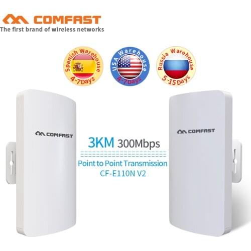 2pcs Mini outdoor wireless cpe built in 11dbi Antenna wi-fi QCA9531 chip wifi router&wifi extender& network bridge wifi repeater