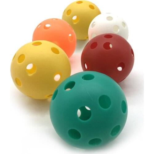 6pcs Pickleballs with 26 Holes Premium Plastic Pickle Balls for Indoor and Outdoor Sports