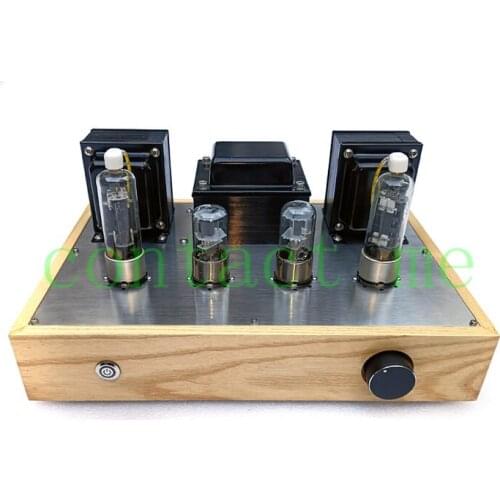 6G2P+6P13 stereo fever vacuum tube amplifier, output power 6W+6W, strong bass. Can be connected to 4 ohm or 8 ohm speakers
