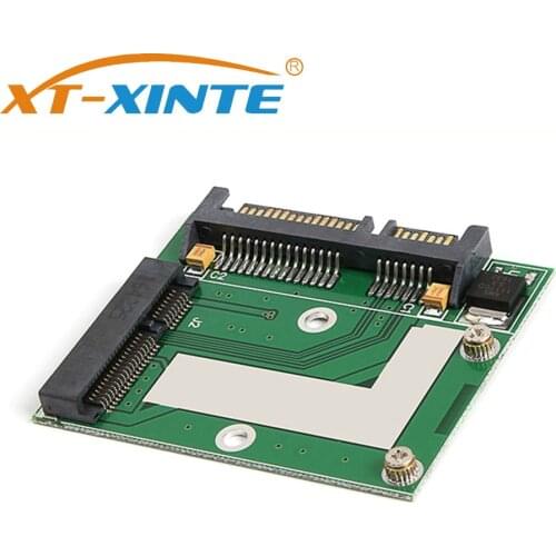 XT-XINTE Mini PCI-E MSATA SSD to 2.5" SATA 6.0Gbps Adapter Converter Card SATA3 MINI PCI Express Module for Computer PC Desktop