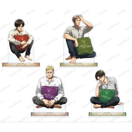 Anime Attack on Titan Eren Jager Mikasa Ackerman Acrylic Stand Figure Model Plate Keychain Pandent Decor Cosplay Pillow Series