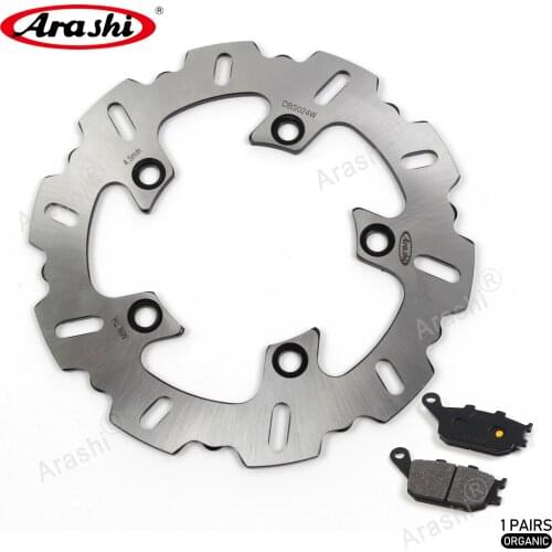 ARASHI Rear Brake Disc Pad For YAMAHA YZF R1 2004-2014 CNC Disks Rotors Pads 2004 2005 2006 2007 2008 2009 2010 2011 2012 2013
