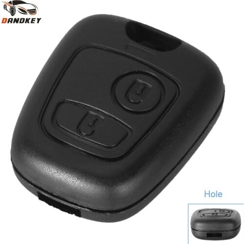 Dandkey Remote Key Car Key Shell Fob Case Replacement Shell Cover For Citroen C1 C4 For Peugeot 107 207 307 407 206 306 406