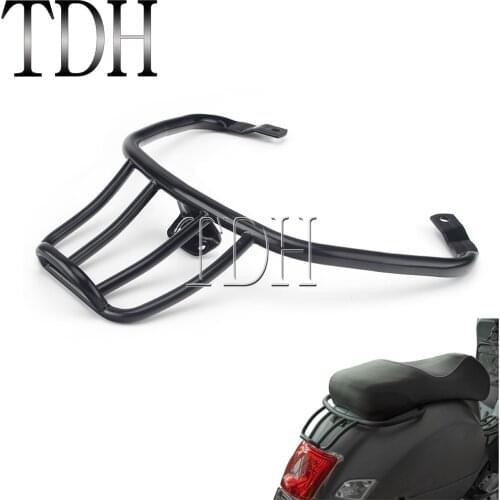 Aluminum Motorcycle Black Rear Luggage Rack Support Shelf Cargo Carrier For Vespa Primavera Sprint 150 Rear Bracket Holder