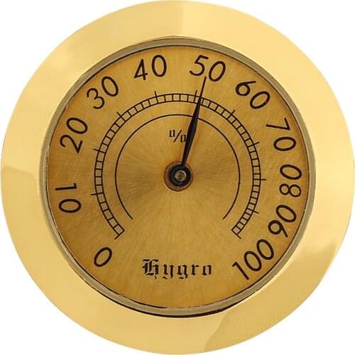 Precision Cigar Hygrometer Accurate Portable Mini Mechanical Humidor Hygrometers Round Humidity Detector Accessories For Cigars