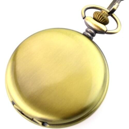Hot Sell Polished Mechanical Pendant Pocket Watch Retro Skeleton Roman Dial Steampunk Open Face Gift Pocket Watch 10pcs/lot