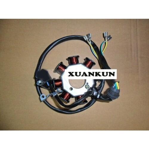 XUANKUN QJ125 Coil 8 Groups of DC / CG125 Battery Ignition Stator 4 Lines
