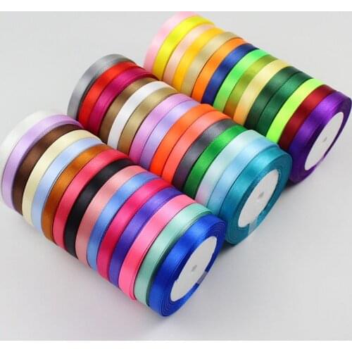25 Yard 22 Meters 10mm Ribbons For Decoration Wrapping Packaging Silk Satin Party CelebrationAccessories Wedding Christmas