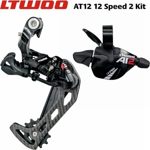 LTWOO AT12S MTB Bike Shifter Trigger , CNC Carbon Fibre 12 Speed Rear Derailleur Compatible for 52T Cassettes for Eagle M9100