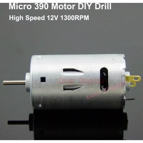 RS-390 Micro DC Electric Motor 6V-24V 12V 13000RPM High Speed Large Torque Engine 2.3mm Shaft DIY Drill Tool Motor