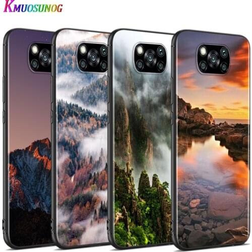 Mountain Peak Forest For Xiaomi Poco X3 NFC M2 X2 F2 F3 C3 M3 F1 Pro Mi Play Mix 3 A3 A2 A1 6 5 Lite Soft Phone Case