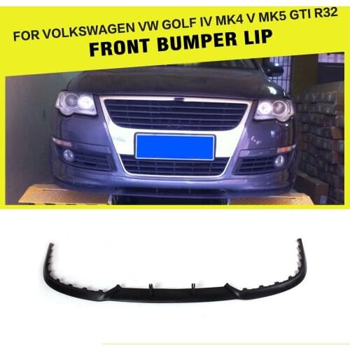 PU Unpainted Car Front Bumper Lip Spoiler for Audi A3 S3 A4 S4 A5 S5 for Volkswagen VW Golf 4 IV MK4 Golf 5 V MK5 GTI R32