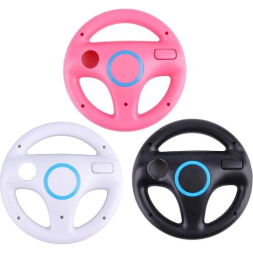 6 color 1pcs Mulit-colors MarioKart Racing Wheel Games Steering Wheel for Wii Remote Game Controller