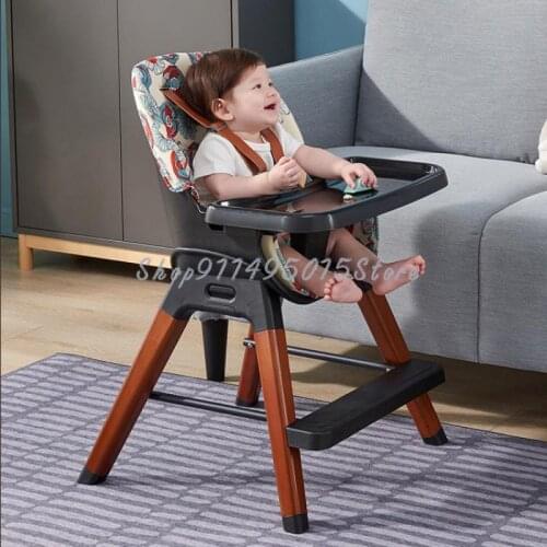 Baby Dining Chair Children Multifunctional Growth Solid Wood Dining Chair Baby Dining Chair Nordic Design