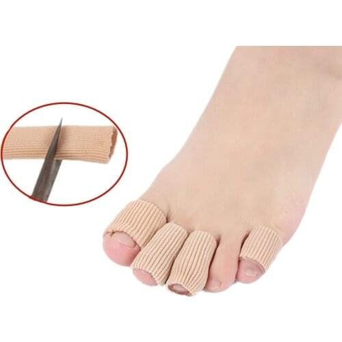Fabric Toe Straightener Thumb Valgus Protector Silicone Gel Foot Fingers Separator Bunion Adjuster Feet Pads Relief Foot Pain