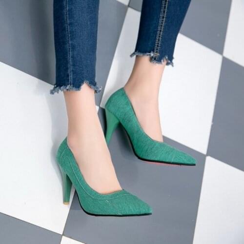 Big Size 11 12 13 14 15 16 17 18 19 ladies high heels women shoes woman pumps Pointed shallow high-heeled single shoes