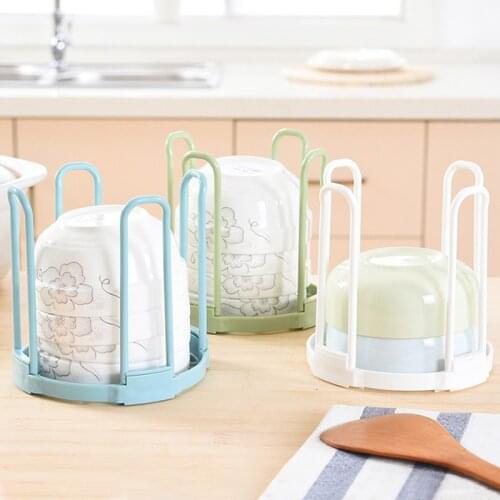 3 color Retractable Desktop Bowl Holder Kitchen Organizer Plastic Drain Water Cup Shelf Cabinet Dishes Rack Plate Storage Tool