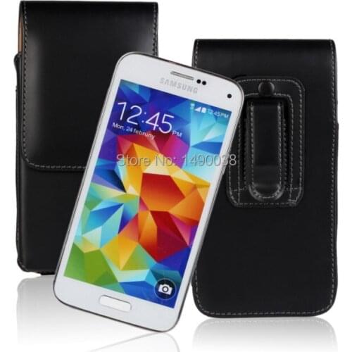 High Quality Vertical Belt Clip Leather Pouch Case Cover For Samsung Galaxy S5 mini G800 Cell Phone Shell