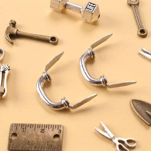 Vibrant Color 2Pcs Trendy Cabinet Door Mini Drawer Alloy Dollhouse Drawer Handle No Deformation for Kids