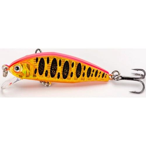 1PCS Fishing lures 44mm/3.4g mini sinking Crankbait Minnow lure High Quality Hard Baits Good Action Wobblers