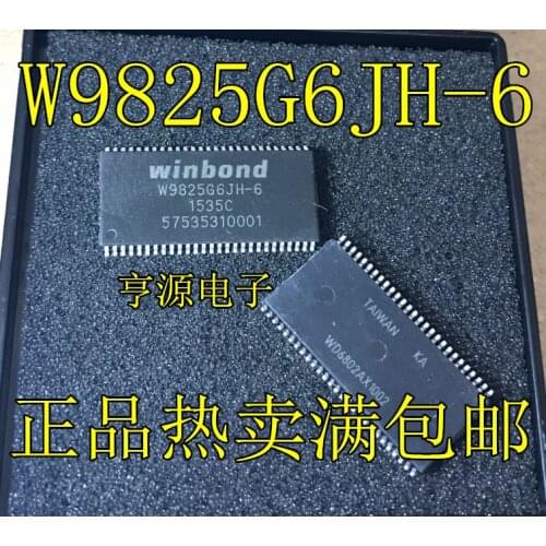 100% New&original In Stock 5pcs/lot W9825G6JH-6 W9825G6KH-6 W9825G6EH-6 TSOP54