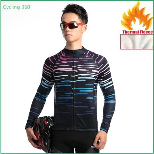 2018 Winter Cycling Clothing Long Maillot Ciclismo Hombre Cycling Jersey Bike Fitness Sportswear Mens Ropa Ciclismo W03 XS-3XL