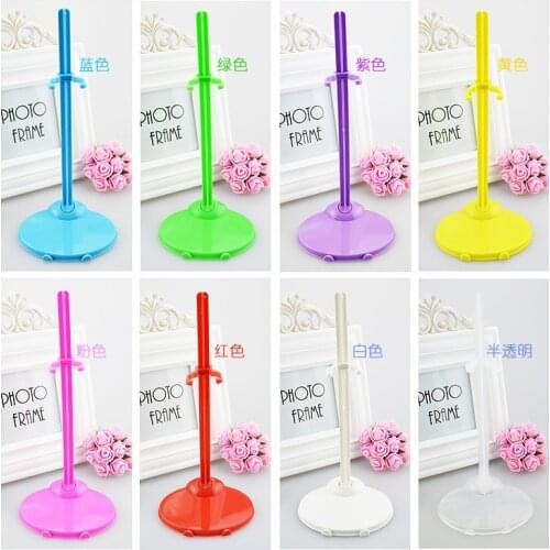 8pcs/lot clear For Barbie doll stands doll accessories Doll Display Holder