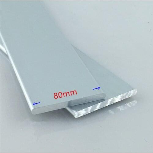 6063-T5 Aluminium plate 6mmx80mm length 250mm aluminum alloy oxidation thickness 6mm width 80mm