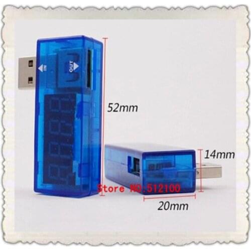 Free shipping! 10pcs/lot Digital USB Mobile Power charging current voltage Mini charger doctor voltmeter ammeter